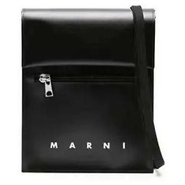Marni Pochete com alça de cadarço Preto