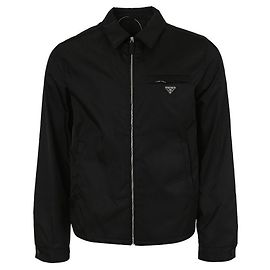 Prada Nylon-Bomberjacke Schwarz