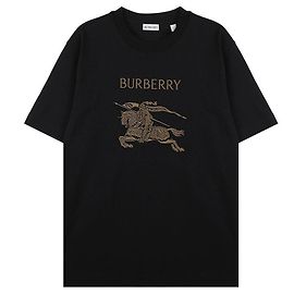 Burberry Camiseta de algodón Negro