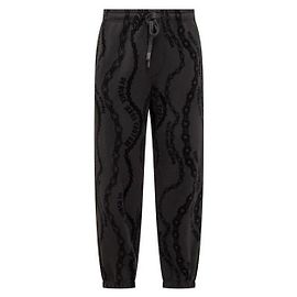 Versace Allover Chain Jogger Pants Black