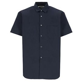 Comme Des Garcons Kurzarmhemd FZ Blau