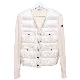 Moncler Cardigã acolchoado de plumas Branco