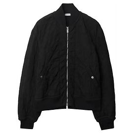 Burberry Quilted Nylon Bomber Jacket Black