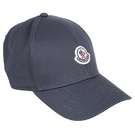Moncler Gabardine Baseball Cap Blue