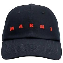 Marni Baseballcap mit gesticktem Logo Schwarz