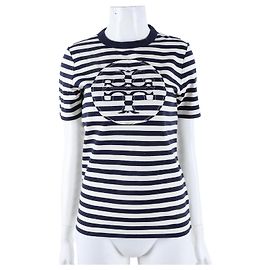 Tory Burch T-Shirt mit kurzen Ärmeln Schwarz