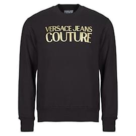 Versace Sweatshirt mit Frontlogo Schwarz