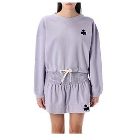 Isabel Marant Cropped Sweatshirt LCDN Blau