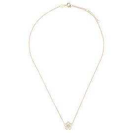Tory Burch Collar con Péndulo de Flor Blanco