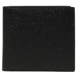 Thom Browne Pebble Grain Bi-Fold Wallet Black