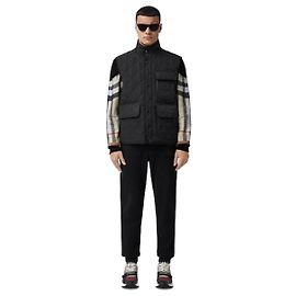 Burberry Diamond Quilted Thermoregulated Vest Black