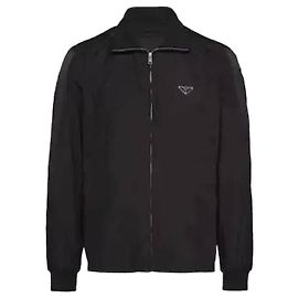 Prada Giacca blouson in seta Nero