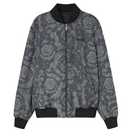 Versace Wendbare Bomberjacke Braun
