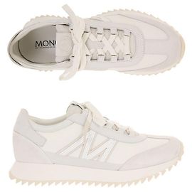 Moncler Wildleder-Sneaker Weiß