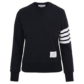 Thom Browne Klassischer Loopback-Sweatshirt für Damen Blau