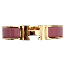 Hermès Pulsera Click Oro Rosa Condición Rosa