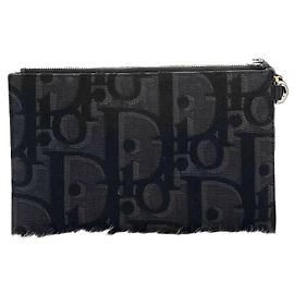 Dior Clutch Maxi Oblique Jacquard Condición Multicolor