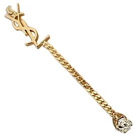 Saint Laurent Bracciale Charm Cuore Opium Monogramma D'oro
