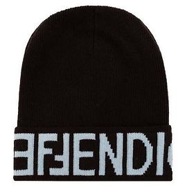 Fendi Wollmütze Schwarz