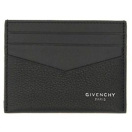 Givenchy Grain Leather Card Holder Black