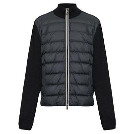 Moncler Gepolsterte Zip-Up-Cardigan Schwarz