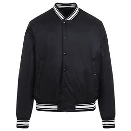Moncler Reversible Down Varsity Jacket Black