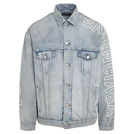 Balenciaga Giacca di denim grande Blu