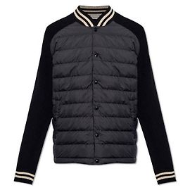 Moncler Gestrickter Steppcardigan Schwarz