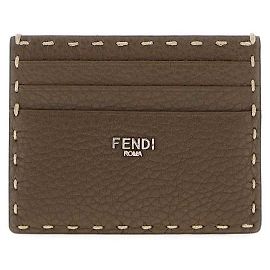 Fendi Tarjetero Selleria Castaño