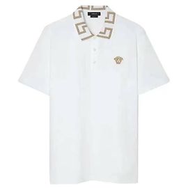 Versace Poloshirt mit kurzen Ärmeln Weiß