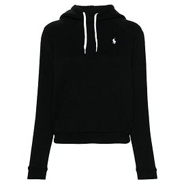 Ralph Lauren Hoodie mit Pony-Logo Schwarz