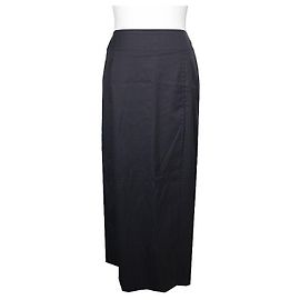 Lanvin Gonna in misto di cotone blu notte Blu