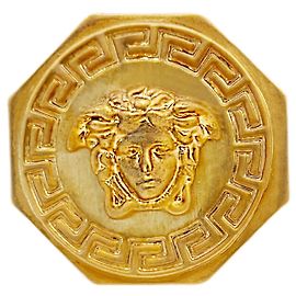 Versace Medusa Head Matte Ring Golden