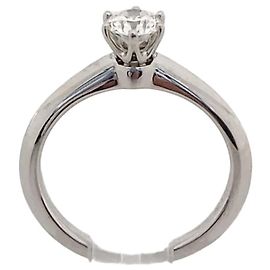 Tiffany & Co Platinum Diamond Ring Silvery