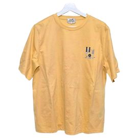 Hermès Mini Leather Patch T-Shirt Orange