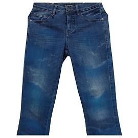 Chanel Women's Gradient Denim Pants Blue