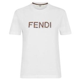 Fendi Camiseta de algodón Blanco