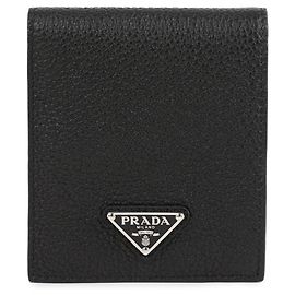 Prada Leather Card Holder Black