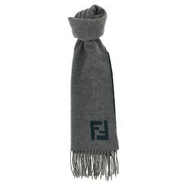 Fendi Sciarpa in Lana e Cashmere Marrone