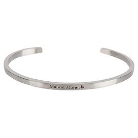 Maison Martin Margiela Bracciale Slim Logo Argento
