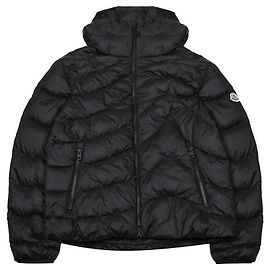Moncler Jaqueta de down com capuz Zephyros Preto
