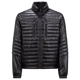 Moncler Giacca Corta in Piuma Nero