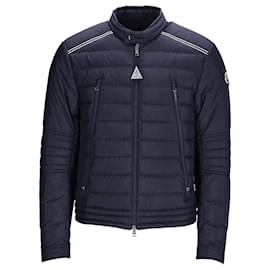 Moncler Short Down Padding Jacket Blue