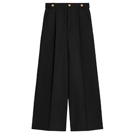 Céline Mohair Wool Pants Black