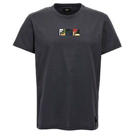 Fendi Camiseta de algodón Castaño