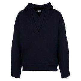 Bottega Veneta Kompakter Wollpullover Blau