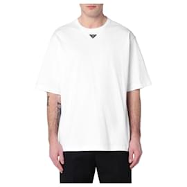 Prada Baumwoll-T-Shirt Weiß