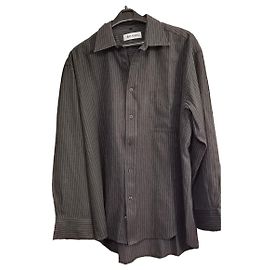 Balmain Shirt Dark Grey Cotton Polyester Dark grey