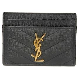 Porta-cartões preto Yves Saint Laurent Preto