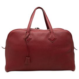 Hermès Rot Clemence Victoria II 43 Rot Bordeaux